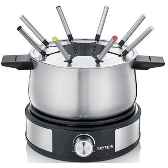 Severin - Fondue/Wok Fondue-Crepes Kombi FO 2471 sw/eds-geb