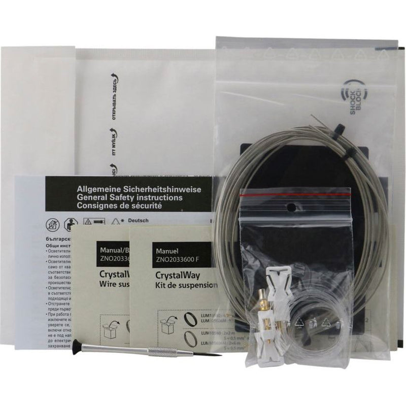 Ceag Notlichtsysteme - Mechanisches Zubehör/Ersatzteile für Leuchten Seilabhängungs-Set LUM10560 20+30m f.CrystalWay
