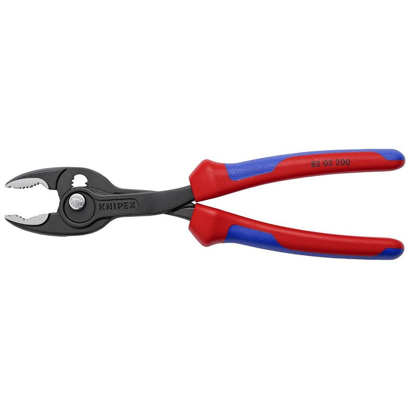 Knipex - Wasserpumpenzange Frontgreifzange 82 02 200 schwarz atramentiert − 6 Stück