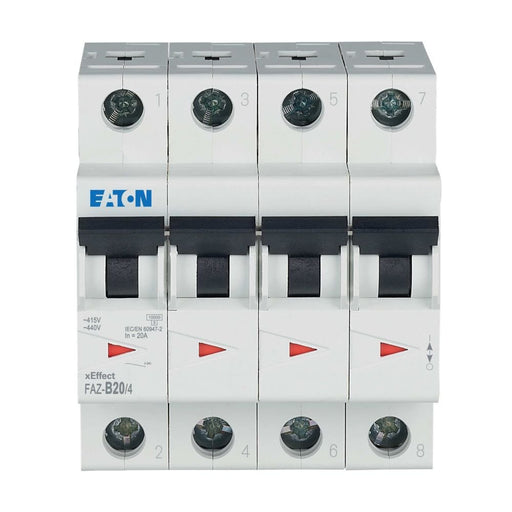 Eaton - Leitungsschutzschalter FAZ-B20/4 20A Charakt.: B