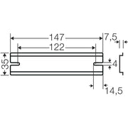 Hensel - Tragschiene DK TS 10 XXmm für KF10