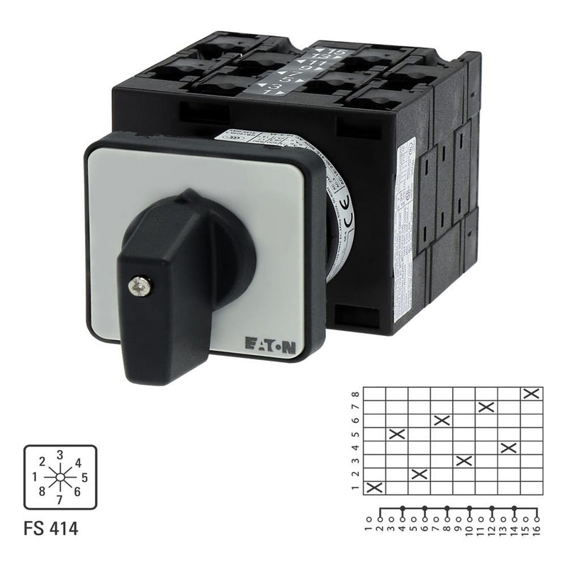 Eaton - Steuerschalter Stufenschalter T3 32A T3-4-8235/E 32A Einbau rastend