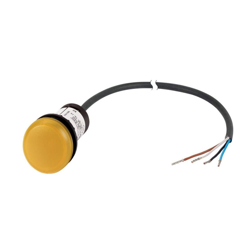 Eaton - Drucktaster, Komplettgerät Leuchtdrucktaste flach 1S C22-DL-Y-K10-24-P65 4polig 24V 3.5m
