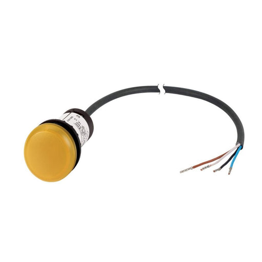 Eaton - Drucktaster, Komplettgerät Leuchtdrucktaste flach 1S C22-DL-Y-K10-24-P65 4polig 24V 3.5m