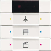 Busch-Jaeger - Bussystem-Tastsensor Bedienelement 3/6-fach 6129/01-884-500 m.IR studioweiß matt
