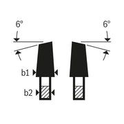 Bosch - Kreissägeblatt Vorritzblatt konisch, Best 2608642608 for Laminated Panel