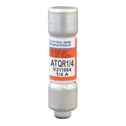 Mersen - Zylindrische Sicherung Sicherungseinsatz Class CC ATQR1/4 T ATQR 10x38 0,25A − 10 Stück