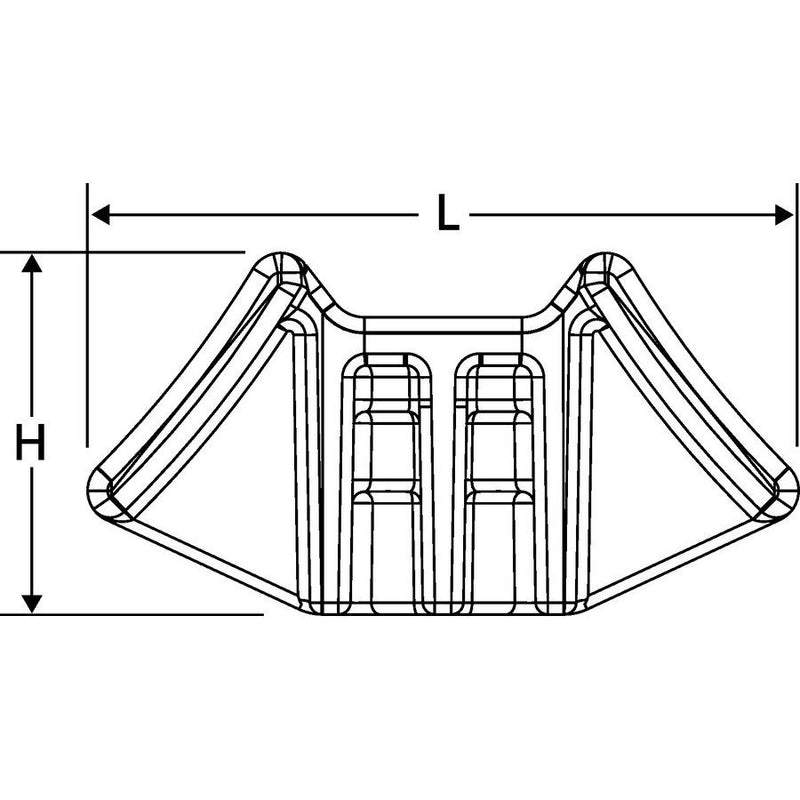 HellermannTyton - Befestigungssockel und -element für Kabelbinder Kabelhalter S2CM25 − 500 Stück