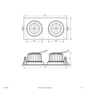 EVN Lichttechnik - Downlight/Strahler/Flutlicht LED-Deckenleuchte DR54200125 schwenkbar