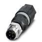 Phoenix Contact - Rundsteckverbinder, feldkonfektionierbar (Industriesteckverbinder) Sensor-/Aktor-Steckverb. SACC-M12MS #1440779 4-pol.St.gerade M12