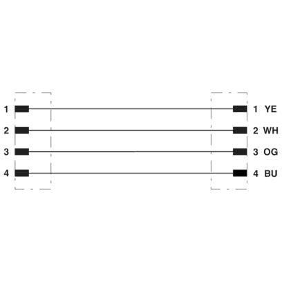 Phoenix Contact - Konfektioniertes Sensor-Aktor-Kabel Netzwerkkabel NBC-MSD/10,0#1411536 − 1 Stück