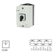 Eaton - Lastschalter Umschalter T3 32A Aufbau T3-3-15423/I2 rastend 0-Stellung