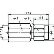 Telegärtner - Koax-Kupplung Adapter FME-SMA (M-M) 100025661