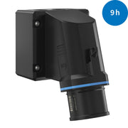 Walther Werke - CEE-Gerätestecker (IEC 60309) CEE NEO Wandgerätestecker FW734509CC schräg 32A 5P 9h