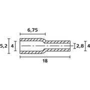 HellermannTyton - Durchführungstülle Schutzkappe HV4822-PVC-NA-N1 − 2000 Stück