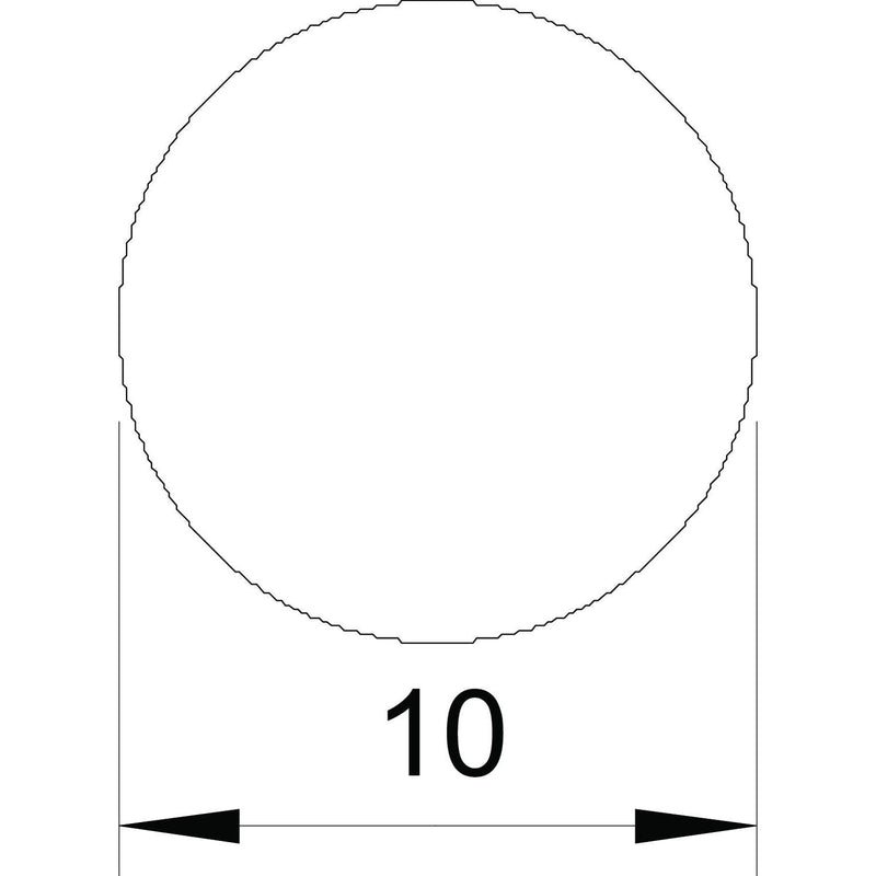 OBO Bettermann - Rundleiter/Draht für Blitzschutz Rundleiter RD 10-V4A/50m d:10mm, 50m Ring − 50 Meter