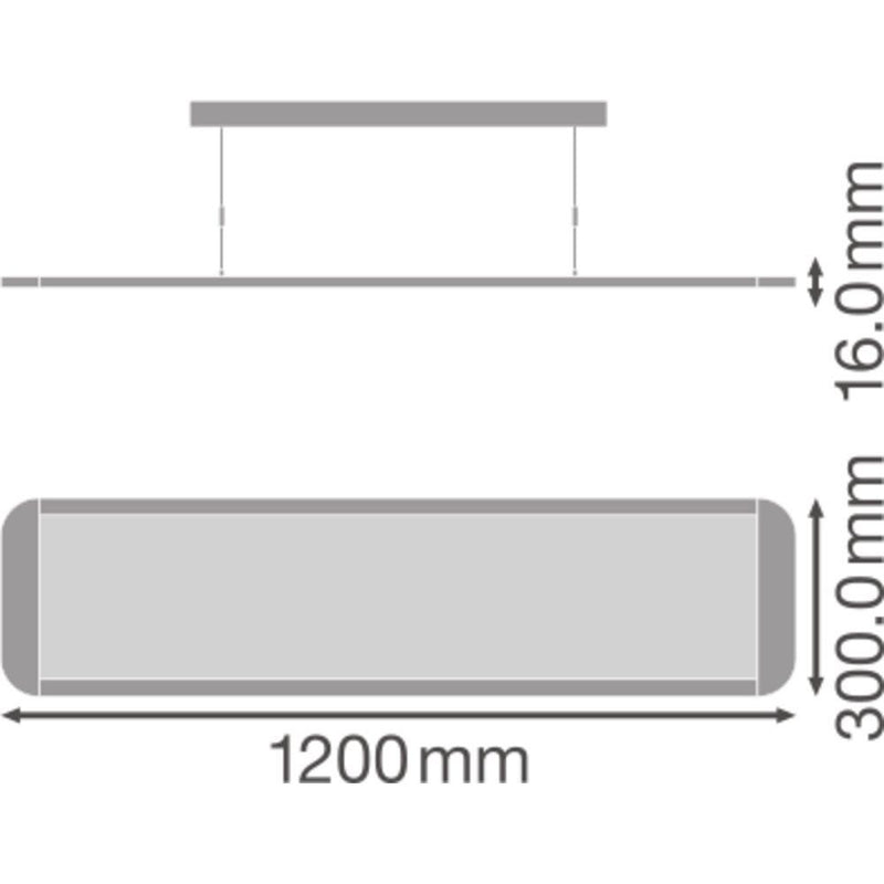 Ledvance - Pendelleuchte LED-Pendelleuchte PANELDI120036W4KUGRD 4000K DALI UGR19
