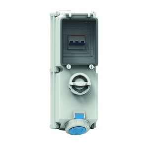 Bals Elektrotech - CEE-Steckdose abschaltbar, abgesichert (IEC 60309) Wandsteckdose abschaltbar 17289 abgesichert 16A 4p