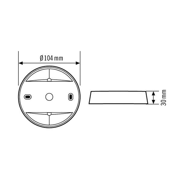 ESYLUX - Zubehör/Ersatzteile für Bewegungsmelder AP-Dose-C si COMPACT #EP10425387 IP 20