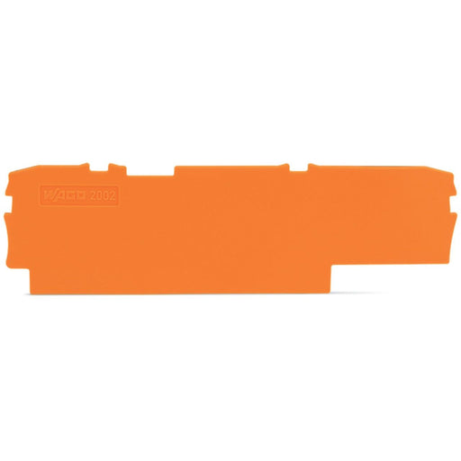 WAGO GmbH & Co. KG - Abschluss- und Zwischenplatte für Reihenklemme Abschlussplatte 1mm 2002-1592 orange − 25 Stück