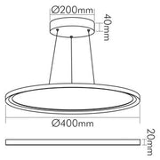Nobile - Pendelleuchte LED Pendel-Panel 1574011011
