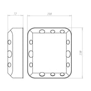 Kaiser - Dose, Gehäuse für Montage in der Wand/Decke HW-Einbaugehäuse 9197-22 235x205x72mm
