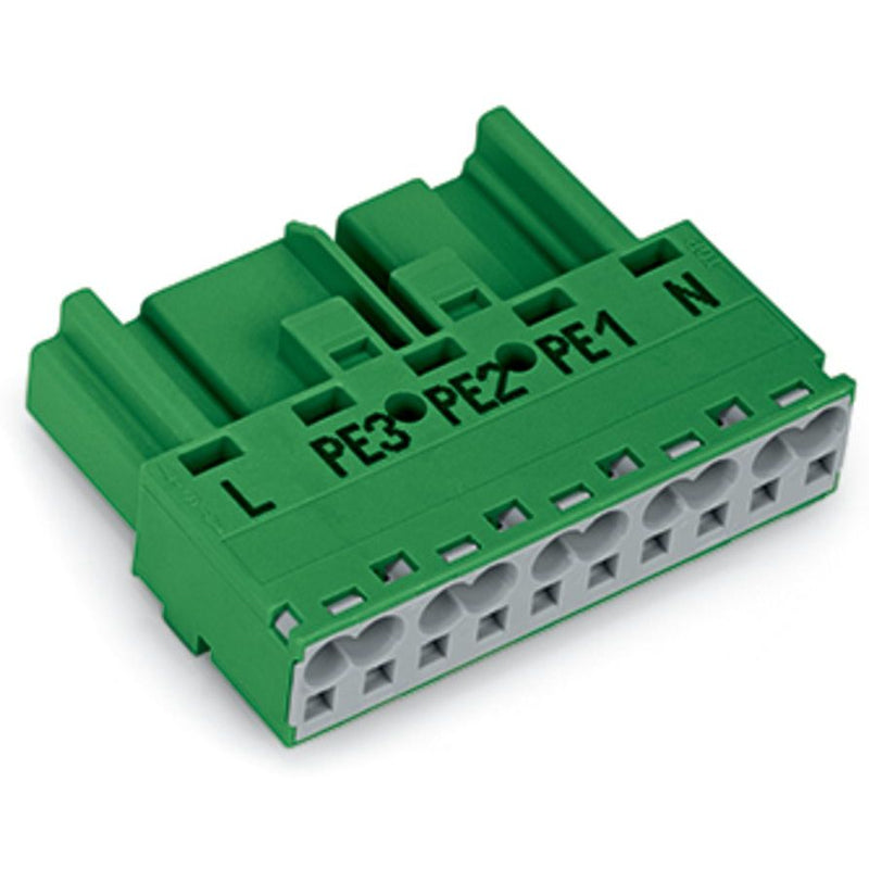WAGO - Steckverbinder für steckbare Gebäudeinstallation Stecker 5-polig 770-1335 Kod. Q,grün − 50 Stück