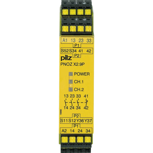 Pilz - Gerät zur Überwachung von sicherheitsgerichteten Stromkreisen Not-Aus-Schaltgerät PNOZ X2.9P C #787300 24VDC 3n/o 1n/c