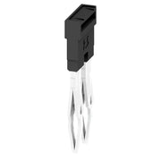 Weidmüller - Querverbinder/Brücker für Reihenklemme Querverbinder ZQV 2.5N/2 BK gesteckt − 60 Stück