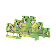 Weidmüller - Schutzleiter-Reihenklemme Klemme A3T 1.5 PE PUSH IN, 1.5 mm² − 50 Stück