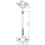 DEHN - Stangenhalter für Blitzschutz Stangenhalter SHZS16ABD10 #273731 Abdeckbund