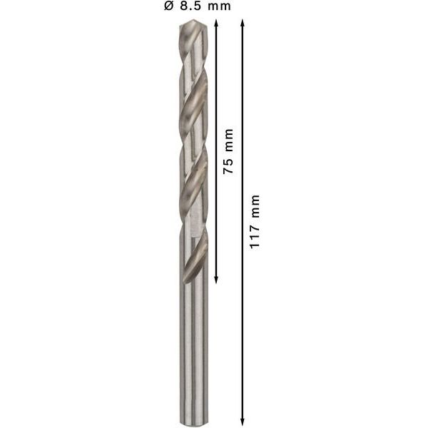 Bosch - Bohrer PRO Metal HSS-G 2608595073 Spiralbohrer 8,5 x