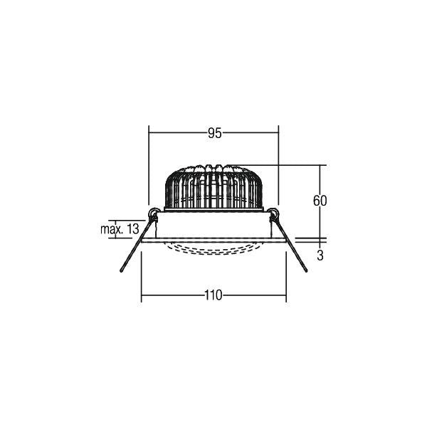 Brumberg Leuchten - Downlight/Strahler/Flutlicht LED-Einbaustrahler 350 mA 12395074