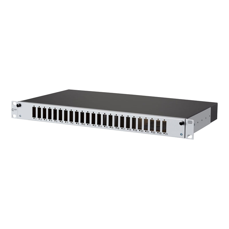 Metz Connect - Frontpanel/Patchpanel leer (Schaltschrank) Spleissbox ausziehbar OpDATslide für24SC-D unbestückt