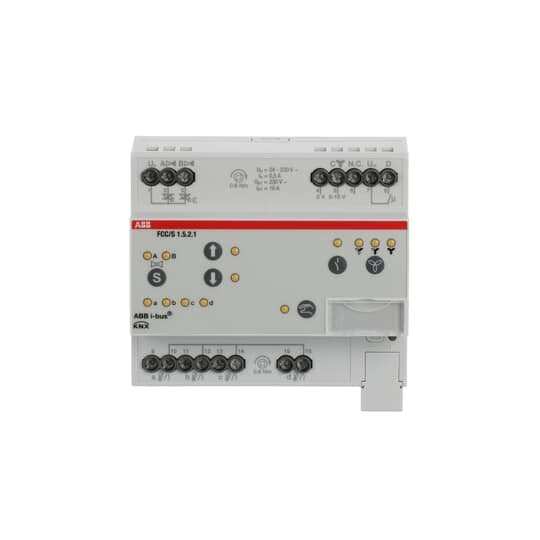 ABB Stotz S&J - Bussystem-Heizungsaktor Fan Coil Controller FCC/S1.5.2.1 2xPWM 0-10V man.REG