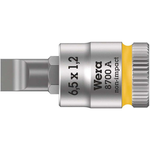 Wera - Schlitzschrauben-Einsatz für Steckschlüssel Zyklop Bit-Nuss 05003322001 1,2x6,5x28,0