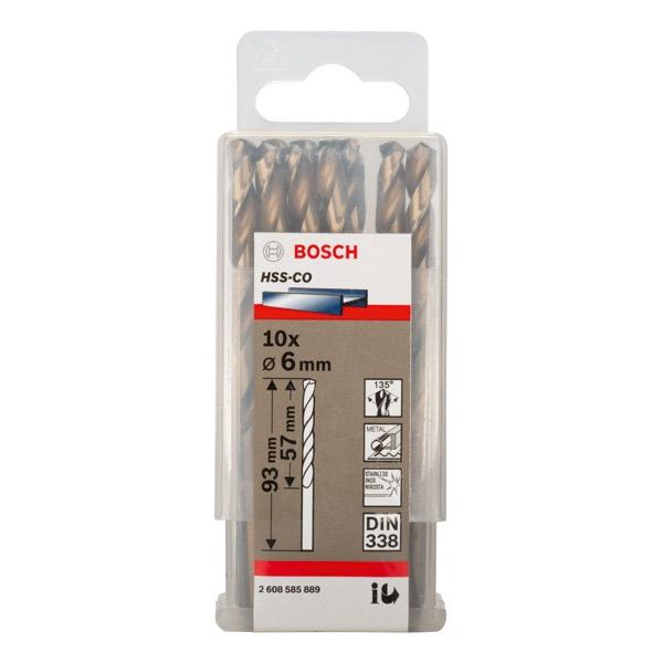 Bosch - Bohrer PRO Stainless Steel HSS-Co 2608585889 Spiralbohrer 6 x 57