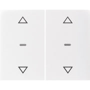 Berker - Abdeckung/Bedienelement für Installationsschalterprogramme Abdeckung Tastsensor-Modul 80961379 2-fach polarweiß