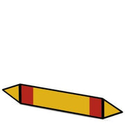 Phoenix Contact - Warn-/Hinweisschild Rohrleitungsmarkierer PML-T104 (26X280)R gelb/rot, 26x280mm