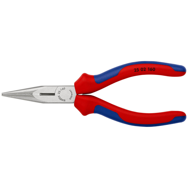 Knipex - Flachzange Flachrundzange 25 02 160 SB mit Schneide, 160mm