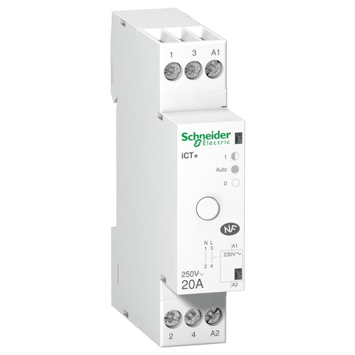 Schneider Electric - Installationsschütz für Reiheneinbau Vorwahlhochleistungsschütz A9C15031 20A CT+1S