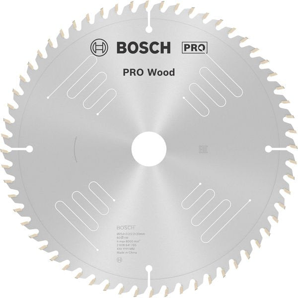 Bosch - Kreissägeblatt PRO Wood Kreissägeblatt, 2608641765 254 x 3,2 x 30 mm