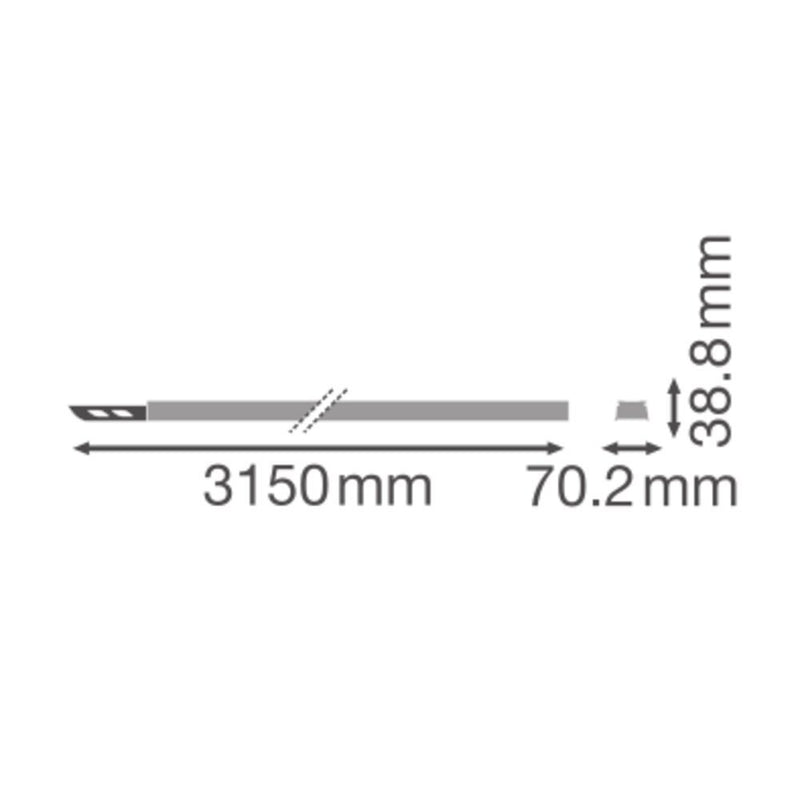 Ledvance - Tragschiene für Lichtbandsystem Tragschienenprofil 8-pol. TRUSYSFL.PRAIL30008P 3000, 8P