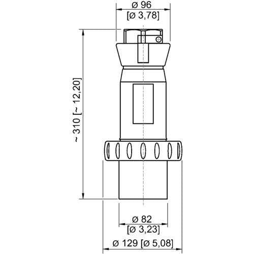 Stahl - Explosionsgeschützter CEE-Stecker/-Kupplung (IEC 60309) Stecker 153652 125 A rot 7h