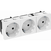 OBO Bettermann - Steckdose 33 Grad, 3-fach STD-D3S RW3 Schutzkontakt