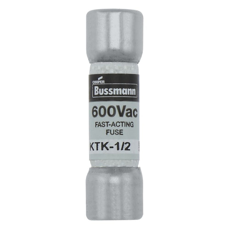 Eaton - HRC-Sicherung Sicherungseinsatz KTK-1/2 0.5 A, AC 600 V − 10 Stück
