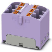 Phoenix Contact - Durchgangs-Reihenklemme Verteilerblock PTFIX 6X4 VT 6p, 0,2-6qmm,violett − 10 Stück