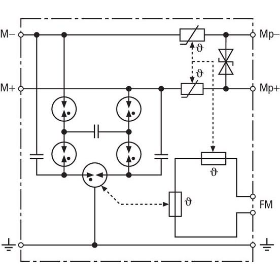 DEHN - Kombi-Ableiter für Informations-/MSR-Technik Kombi-Ableiter BVT KKS APD 36 Blitzductor VT