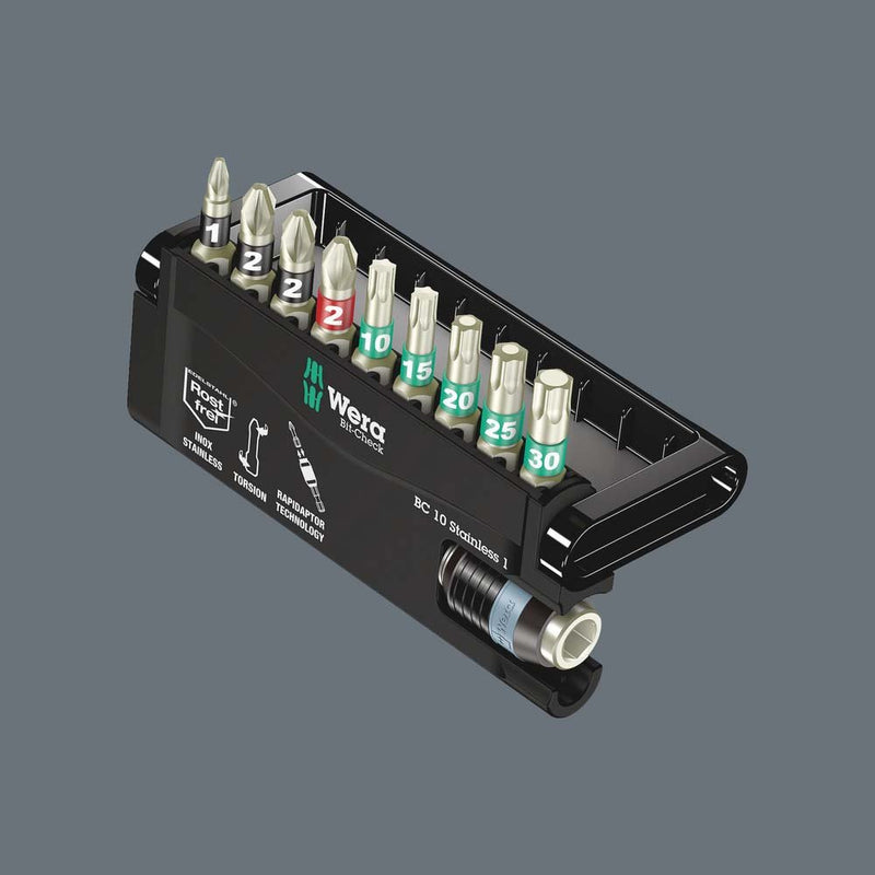Wera - Bit-Set Bit-Sortiment 071110 Edelstahl, 10-tlg