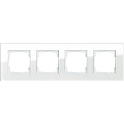 Gira - Abdeckrahmen 4f. weissglas 021412